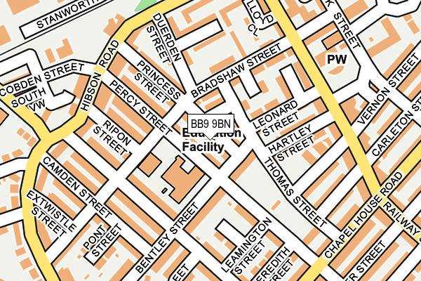 BB9 9BN map - OS OpenMap – Local (Ordnance Survey) BB9 9BN map - OS OpenMap – Local (Ordnance Survey)