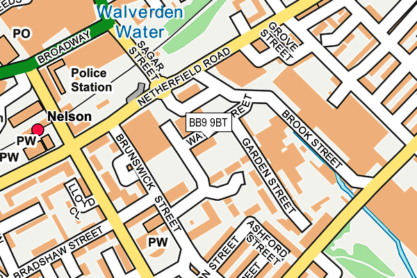 BB9 9BT map - OS OpenMap – Local (Ordnance Survey) BB9 9BT map - OS OpenMap – Local (Ordnance Survey)