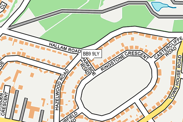 BB9 9LY map - OS OpenMap – Local (Ordnance Survey) BB9 9LY map - OS OpenMap – Local (Ordnance Survey)