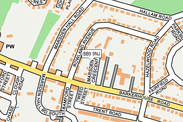 BB9 9NJ map - OS OpenMap – Local (Ordnance Survey) BB9 9NJ map - OS OpenMap – Local (Ordnance Survey)