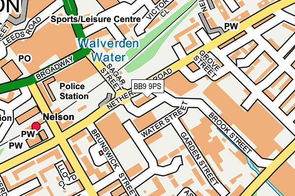 BB9 9PS map - OS OpenMap – Local (Ordnance Survey) BB9 9PS map - OS OpenMap – Local (Ordnance Survey)