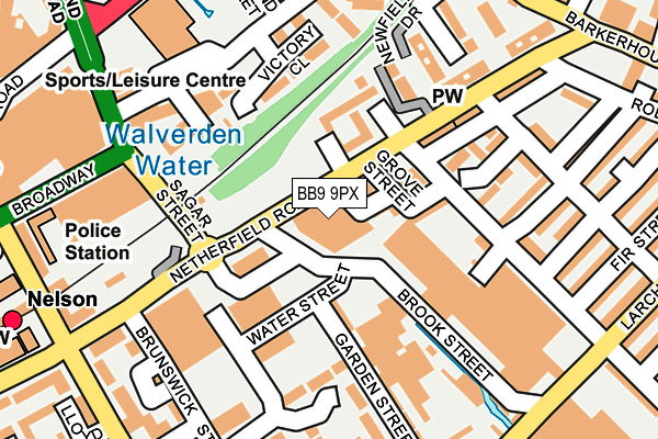 BB9 9PX map - OS OpenMap – Local (Ordnance Survey) BB9 9PX map - OS OpenMap – Local (Ordnance Survey)