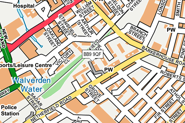 BB9 9QF map - OS OpenMap – Local (Ordnance Survey) BB9 9QF map - OS OpenMap – Local (Ordnance Survey)