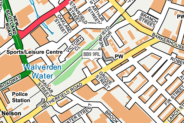 BB9 9RL map - OS OpenMap – Local (Ordnance Survey) BB9 9RL map - OS OpenMap – Local (Ordnance Survey)