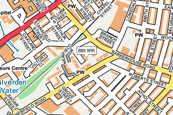BB9 9RR map - OS OpenMap – Local (Ordnance Survey) BB9 9RR map - OS OpenMap – Local (Ordnance Survey)