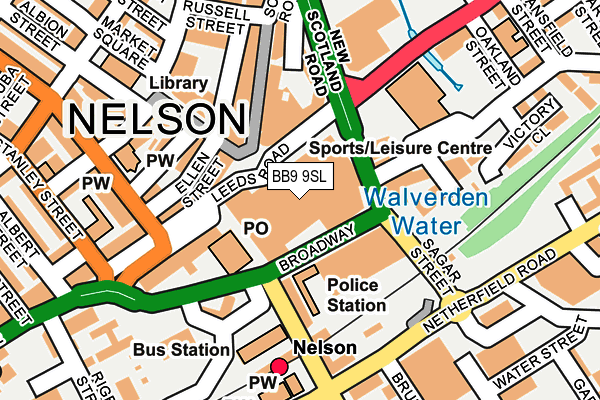 BB9 9SL map - OS OpenMap – Local (Ordnance Survey) BB9 9SL map - OS OpenMap – Local (Ordnance Survey)