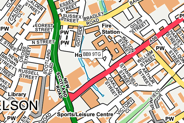 BB9 9TG map - OS OpenMap – Local (Ordnance Survey) BB9 9TG map - OS OpenMap – Local (Ordnance Survey)