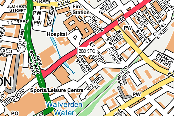 BB9 9TQ map - OS OpenMap – Local (Ordnance Survey) BB9 9TQ map - OS OpenMap – Local (Ordnance Survey)