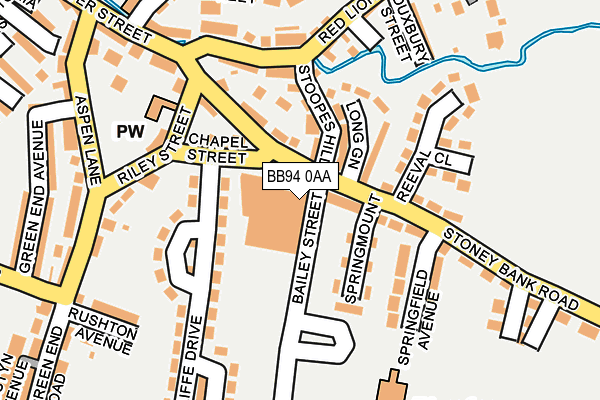 BB94 0AA map - OS OpenMap – Local (Ordnance Survey) BB94 0AA map - OS OpenMap – Local (Ordnance Survey)