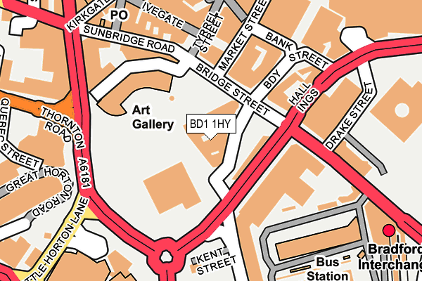 BD1 1HY map - OS OpenMap – Local (Ordnance Survey) BD1 1HY map - OS OpenMap – Local (Ordnance Survey)