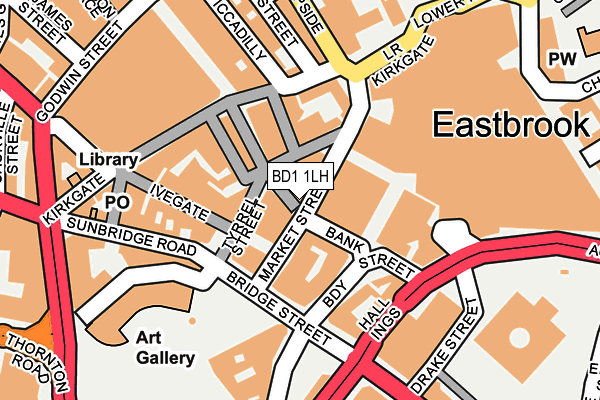 BD1 1LH map - OS OpenMap – Local (Ordnance Survey) BD1 1LH map - OS OpenMap – Local (Ordnance Survey)