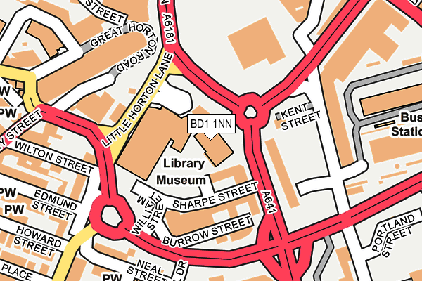 BD1 1NN map - OS OpenMap – Local (Ordnance Survey) BD1 1NN map - OS OpenMap – Local (Ordnance Survey)