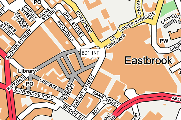 BD1 1NT map - OS OpenMap – Local (Ordnance Survey) BD1 1NT map - OS OpenMap – Local (Ordnance Survey)