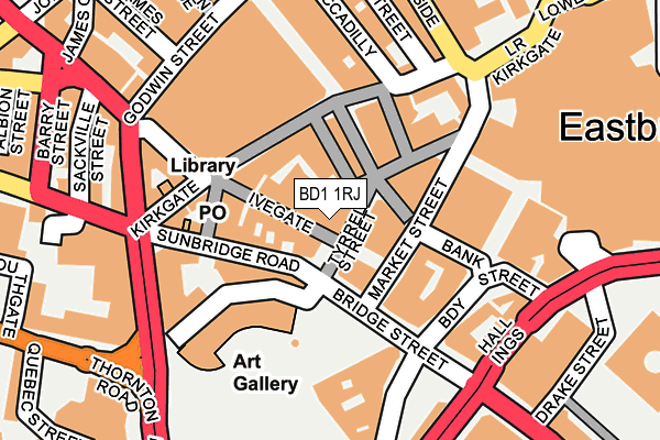 BD1 1RJ map - OS OpenMap – Local (Ordnance Survey) BD1 1RJ map - OS OpenMap – Local (Ordnance Survey)