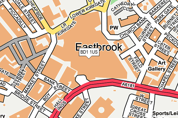BD1 1US map - OS OpenMap – Local (Ordnance Survey) BD1 1US map - OS OpenMap – Local (Ordnance Survey)