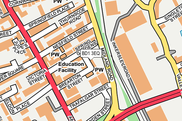 BD1 3EQ map - OS OpenMap – Local (Ordnance Survey) BD1 3EQ map - OS OpenMap – Local (Ordnance Survey)