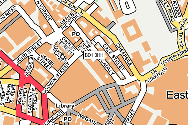 BD1 3HH map - OS OpenMap – Local (Ordnance Survey) BD1 3HH map - OS OpenMap – Local (Ordnance Survey)