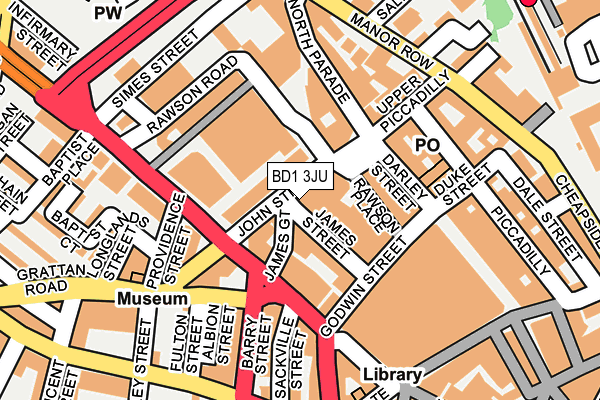BD1 3JU map - OS OpenMap – Local (Ordnance Survey) BD1 3JU map - OS OpenMap – Local (Ordnance Survey)