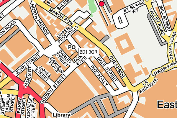 BD1 3QR map - OS OpenMap – Local (Ordnance Survey) BD1 3QR map - OS OpenMap – Local (Ordnance Survey)