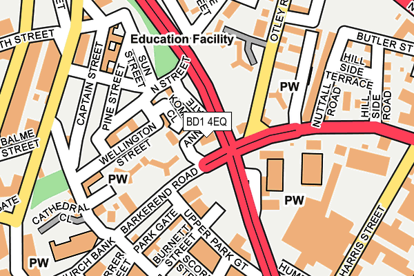 BD1 4EQ map - OS OpenMap – Local (Ordnance Survey) BD1 4EQ map - OS OpenMap – Local (Ordnance Survey)