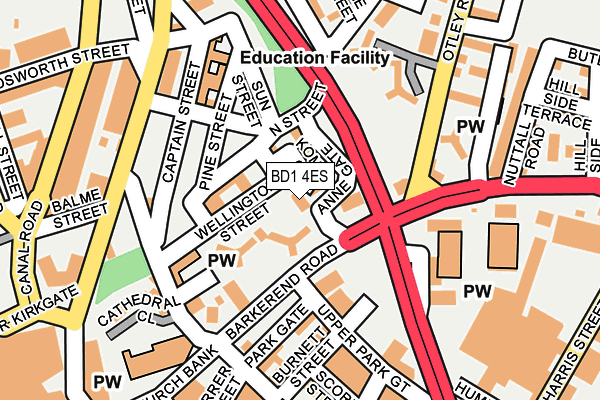 BD1 4ES map - OS OpenMap – Local (Ordnance Survey) BD1 4ES map - OS OpenMap – Local (Ordnance Survey)