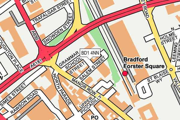 BD1 4NN map - OS OpenMap – Local (Ordnance Survey) BD1 4NN map - OS OpenMap – Local (Ordnance Survey)