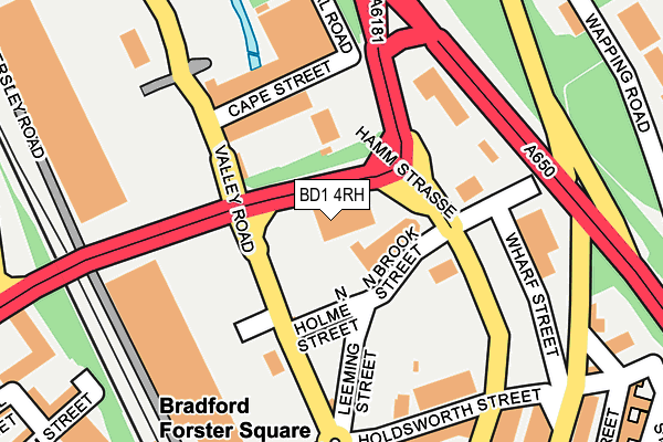 BD1 4RH map - OS OpenMap – Local (Ordnance Survey) BD1 4RH map - OS OpenMap – Local (Ordnance Survey)