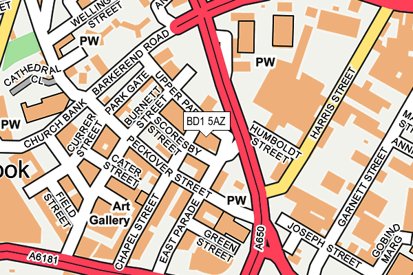 BD1 5AZ map - OS OpenMap – Local (Ordnance Survey) BD1 5AZ map - OS OpenMap – Local (Ordnance Survey)