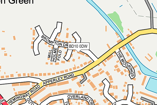 BD10 0DW map - OS OpenMap – Local (Ordnance Survey) BD10 0DW map - OS OpenMap – Local (Ordnance Survey)
