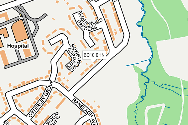 BD10 0HN map - OS OpenMap – Local (Ordnance Survey) BD10 0HN map - OS OpenMap – Local (Ordnance Survey)