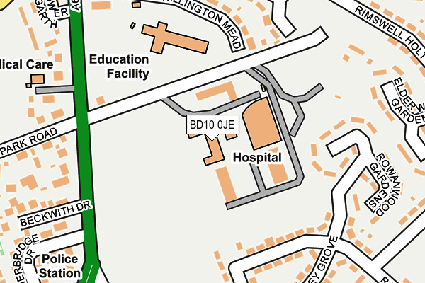 BD10 0JE map - OS OpenMap – Local (Ordnance Survey) BD10 0JE map - OS OpenMap – Local (Ordnance Survey)