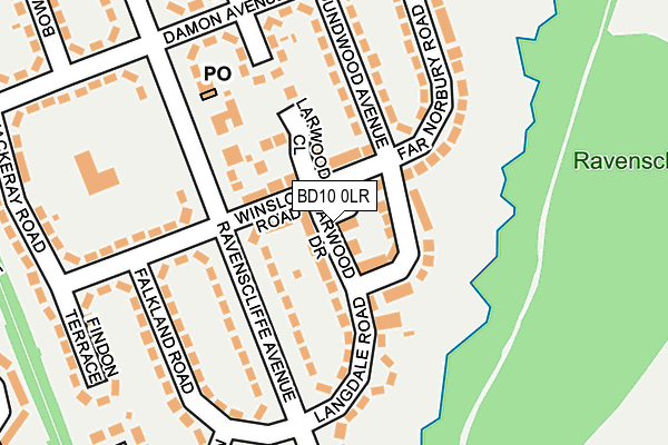 BD10 0LR map - OS OpenMap – Local (Ordnance Survey) BD10 0LR map - OS OpenMap – Local (Ordnance Survey)