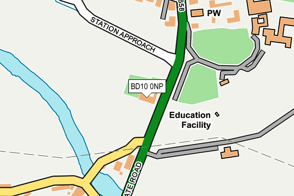 BD10 0NP map - OS OpenMap – Local (Ordnance Survey) BD10 0NP map - OS OpenMap – Local (Ordnance Survey)