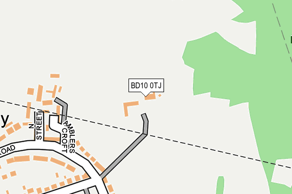 BD10 0TJ map - OS OpenMap – Local (Ordnance Survey) BD10 0TJ map - OS OpenMap – Local (Ordnance Survey)