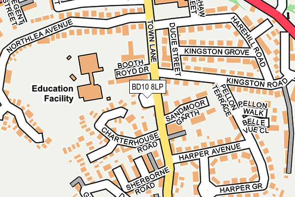 BD10 8LP map - OS OpenMap – Local (Ordnance Survey) BD10 8LP map - OS OpenMap – Local (Ordnance Survey)
