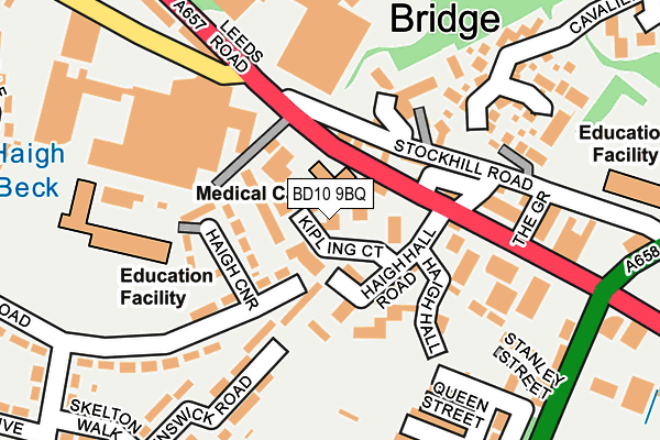 BD10 9BQ map - OS OpenMap – Local (Ordnance Survey) BD10 9BQ map - OS OpenMap – Local (Ordnance Survey)