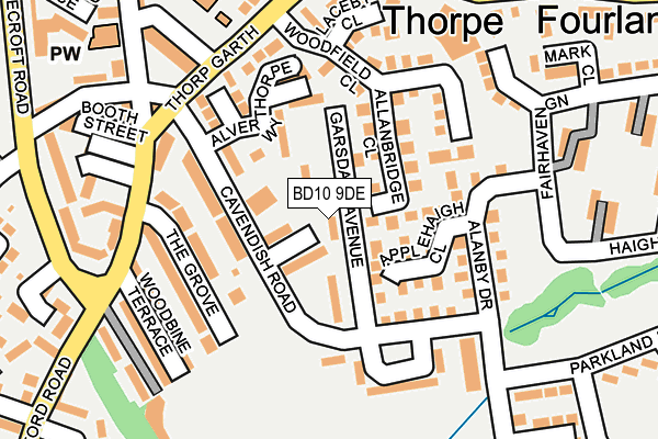 BD10 9DE map - OS OpenMap – Local (Ordnance Survey) BD10 9DE map - OS OpenMap – Local (Ordnance Survey)