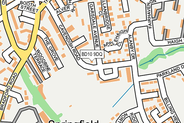 BD10 9DQ map - OS OpenMap – Local (Ordnance Survey) BD10 9DQ map - OS OpenMap – Local (Ordnance Survey)