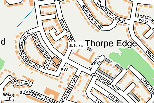 BD10 9ET map - OS OpenMap – Local (Ordnance Survey) BD10 9ET map - OS OpenMap – Local (Ordnance Survey)