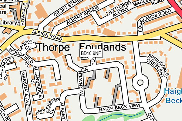 BD10 9NF map - OS OpenMap – Local (Ordnance Survey) BD10 9NF map - OS OpenMap – Local (Ordnance Survey)