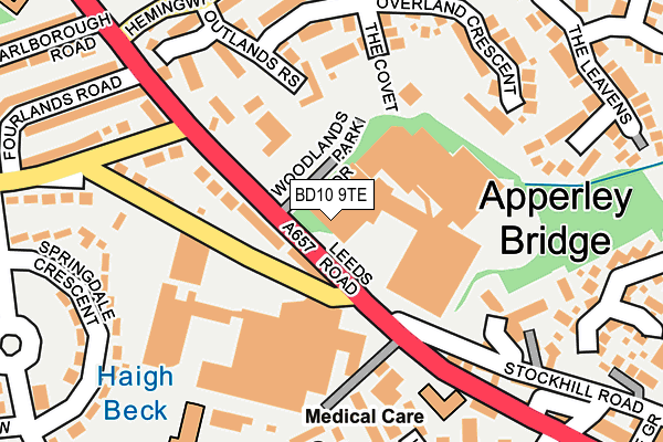 BD10 9TE map - OS OpenMap – Local (Ordnance Survey) BD10 9TE map - OS OpenMap – Local (Ordnance Survey)