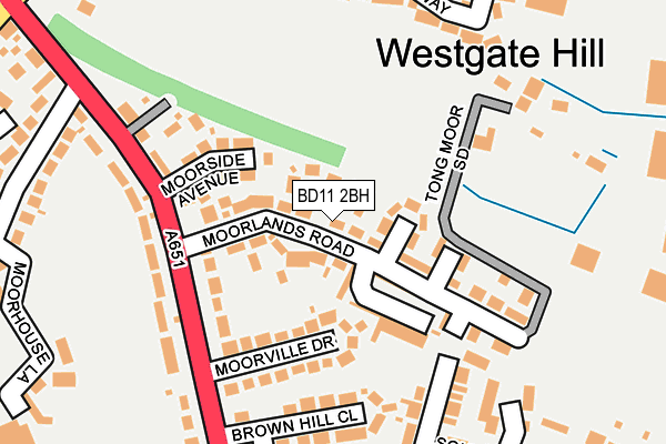 BD11 2BH map - OS OpenMap – Local (Ordnance Survey) BD11 2BH map - OS OpenMap – Local (Ordnance Survey)