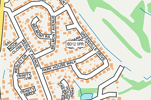 BD12 0PR map - OS OpenMap – Local (Ordnance Survey) BD12 0PR map - OS OpenMap – Local (Ordnance Survey)