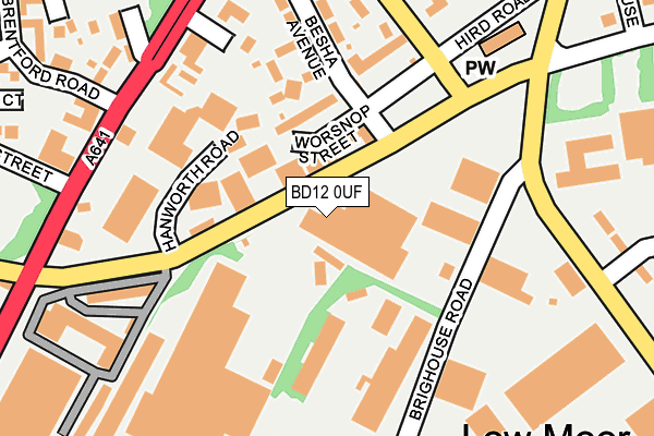 BD12 0UF map - OS OpenMap – Local (Ordnance Survey) BD12 0UF map - OS OpenMap – Local (Ordnance Survey)