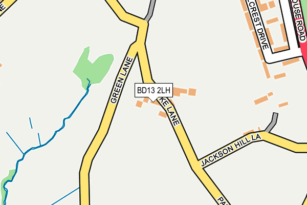 BD13 2LH map - OS OpenMap – Local (Ordnance Survey) BD13 2LH map - OS OpenMap – Local (Ordnance Survey)