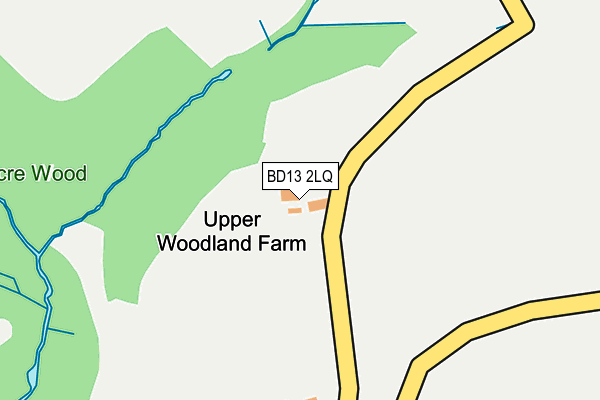 BD13 2LQ map - OS OpenMap – Local (Ordnance Survey) BD13 2LQ map - OS OpenMap – Local (Ordnance Survey)