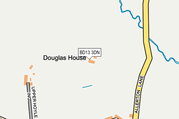 BD13 3DN map - OS OpenMap – Local (Ordnance Survey) BD13 3DN map - OS OpenMap – Local (Ordnance Survey)