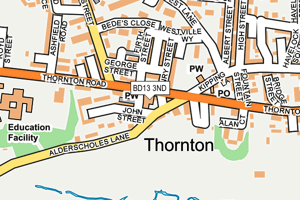 BD13 3ND map - OS OpenMap – Local (Ordnance Survey) BD13 3ND map - OS OpenMap – Local (Ordnance Survey)