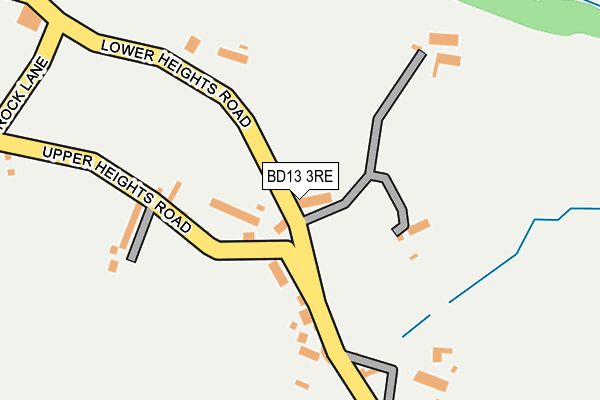 BD13 3RE map - OS OpenMap – Local (Ordnance Survey) BD13 3RE map - OS OpenMap – Local (Ordnance Survey)