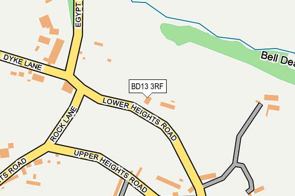 BD13 3RF map - OS OpenMap – Local (Ordnance Survey) BD13 3RF map - OS OpenMap – Local (Ordnance Survey)